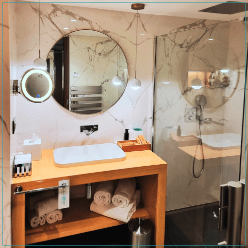 planet zero waste products hotel bathroom